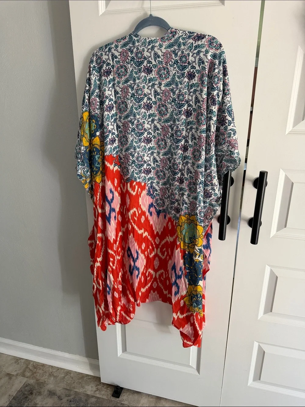 Mixed Print Lightweight‎ Kimono - Multicolor one size